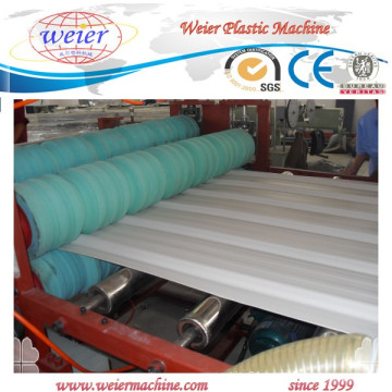 Plastic Colorful Wave and Trapezia Shaped Plate Making Machine with CE Certification